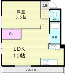 愛名マンションの物件間取画像